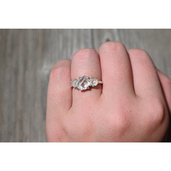 COPY - Engagement rings, alternative diamond ring, raw stone ring, - Picture 1 of 5